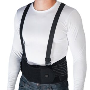 Heated Lumbar Wrap with Cross-Strap