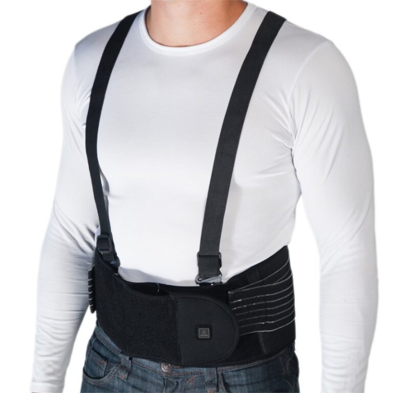 Heated Lumbar Wrap with Cross-Strap